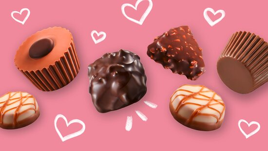 Kundenabgabe - Gratis Schoggipralinen